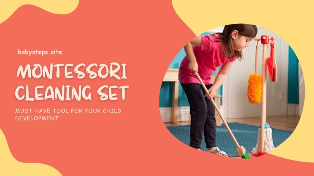 montessori cleaning set for child development