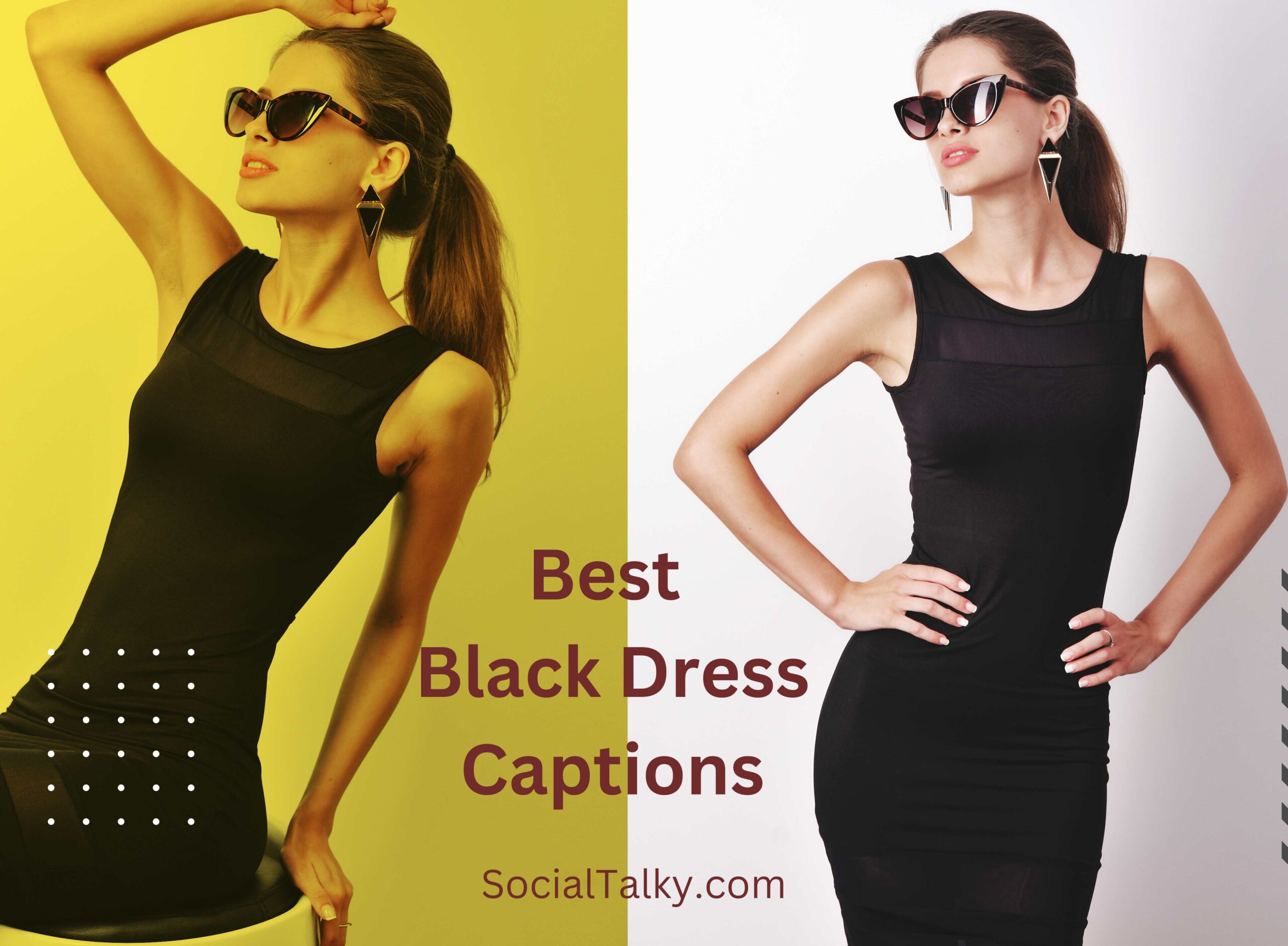 Best Black Dress Captions for Instagram and Pinterest