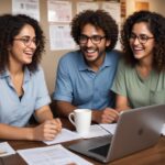 man and woman selling prompts and earning money
