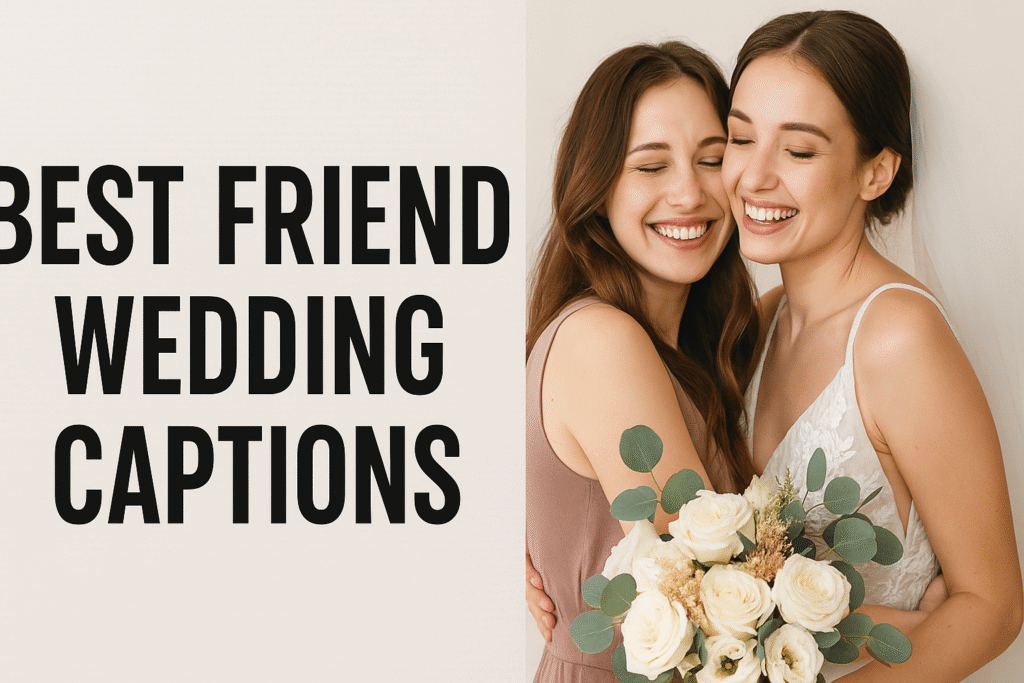Best Friend Wedding Captions