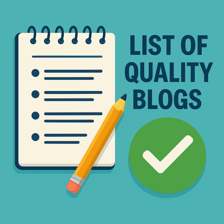 List of Quality Blogs