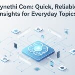 Bynethi com hero image showing informational blog topics in lifestyle, tech, business, and health